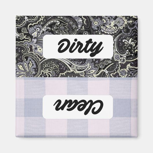 Aimant Lave-vaisselle Signe propre/sale (Devant)