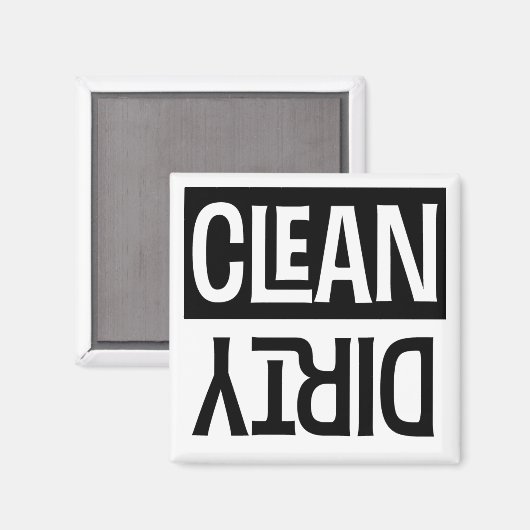 Aimant Lave-vaisselle simple et moderne (Recto/Verso)