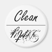 Aimant Lave-vaisselle - Style de script (Devant)