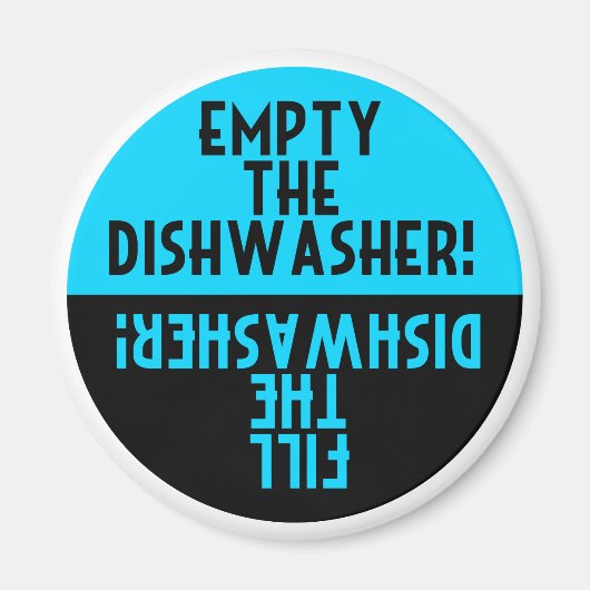 Aimant Lave-vaisselle vintage design (Devant)