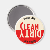 Aimant Lave-vaisselle vintage design (Recto/Verso)