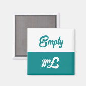 Aimant Lave-vaisselle vintage vide ou complet (Recto/Verso)