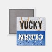 Aimant Lave-vaisselle Yucky propre et sale (Recto/Verso)