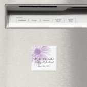 Aimant Lavend Flower Design Mariage Enregistrer La Date M (In Situ (Lave-vaisselle))