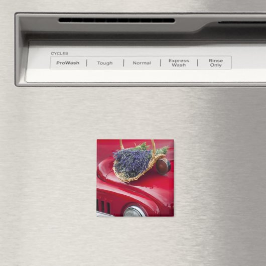 Aimant Lavender bunch on old farm pickup (In Situ (Lave-vaisselle))