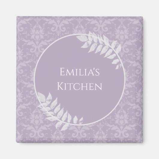 Aimant Lavender Elegant Damask (Devant)
