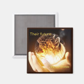 Aimant L'avenir des chats dans nos mains (Recto/Verso)