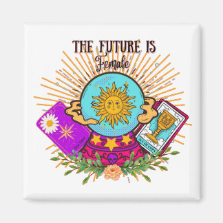 Aimant L'avenir est la balle cristalline féminine