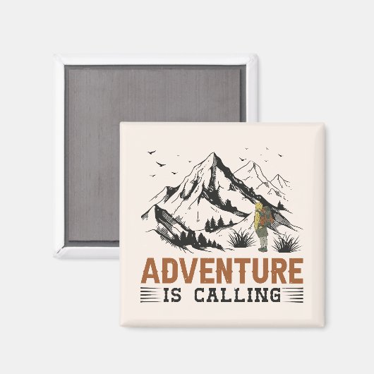 Aimant L'aventure est en train d'appeler (Recto/Verso)