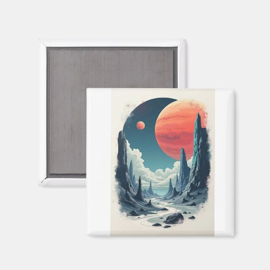 Aimant L'aventure universelle : L'Art spatial captivant p (Recto/Verso)