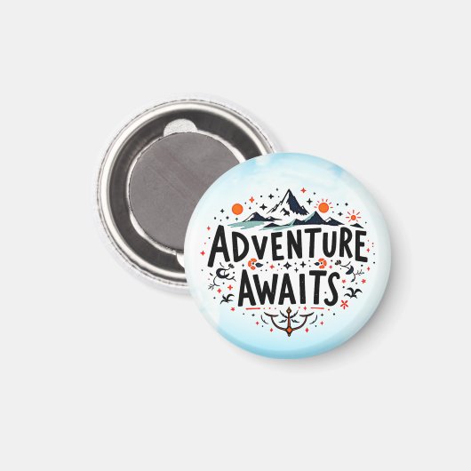 Aimant L'aventure vous attend (Recto/Verso)