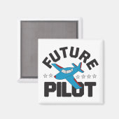 Aimant L'aviation pour les enfants qui volent à l'avenir  (Recto/Verso)