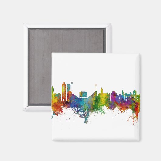 Aimant Lawrence Kansas Skyline (Recto/Verso)