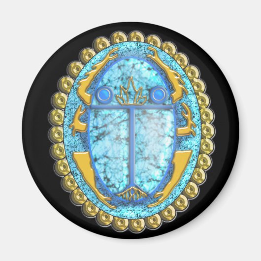 Aimant lazuli scarab (Devant)