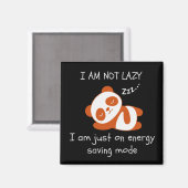 Aimant Lazy Panda Funny (Recto/Verso)