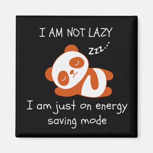 Aimant Lazy Panda Funny (Devant)