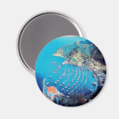 Aimant ldp PÈRE NOËL CATALINA Island - Californie - port (Recto/Verso)