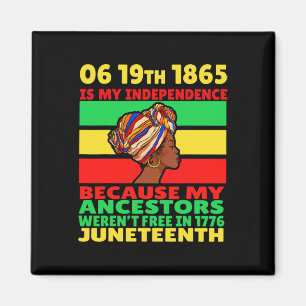 Aimant Le 11 juin est ma fête de l'Indépendance Fille Noi