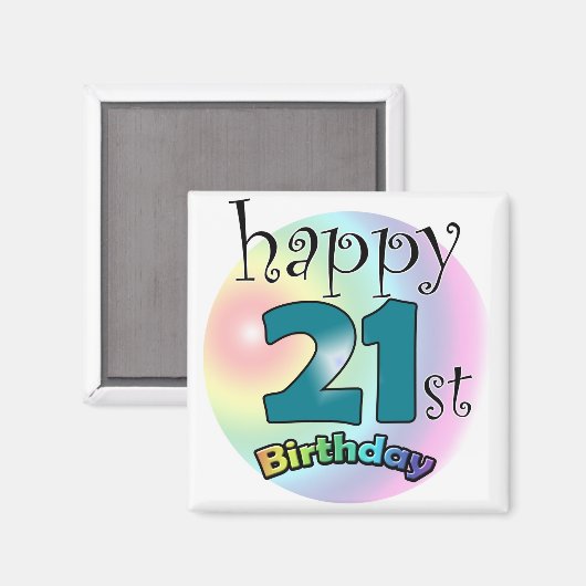 Aimant Le 21e anniversaire (Recto/Verso)