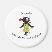 Aimant Le Badge de la Puissance du Langage (Devant)