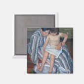 Aimant Le bain de l'enfant | Mary Cassatt (Recto/Verso)