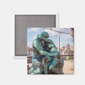 Aimant Le Baiser d'Auguste Rodin aux Tuileries, Paris (Recto/Verso)