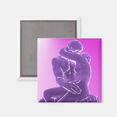Aimant Le baiser de Rodin (Recto/Verso)