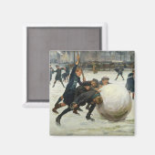 Aimant Le ballon de neige le plus géant, 1903 (Recto/Verso)