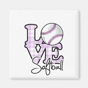 Aimant Le base-ball d'amour