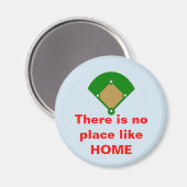 Aimant Le baseball n'a pas lieu comme l'aimant domestique (Recto/Verso)