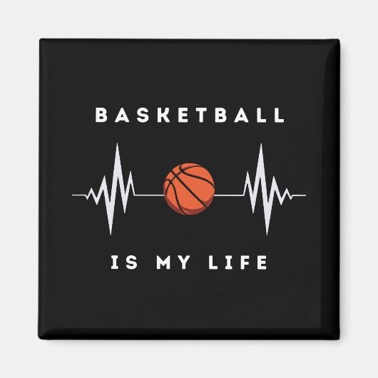 Aimant Le Basket Est Mon Sport Préféré (Devant)
