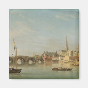 Aimant Le bâtiment du pont de Westminster avec un imagin