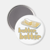 Aimant Le beurre est meilleur (Recto/Verso)