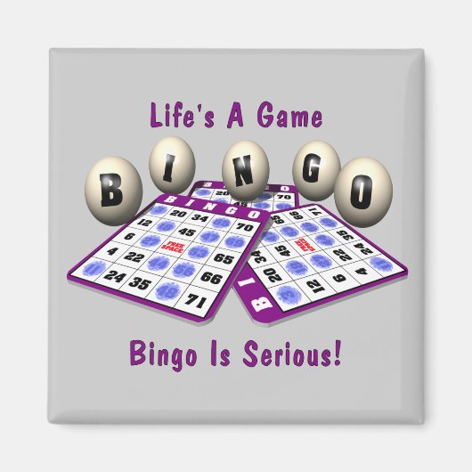 Aimant Le Bingo est sérieux (Devant)
