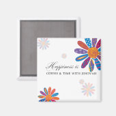 Aimant Le bonheur, c'est... Café & Temps Avec L'Eternel (Recto/Verso)