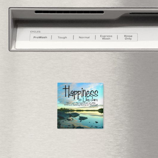 Aimant "Le bonheur c'est comme de la confiture" (In Situ (Lave-vaisselle))