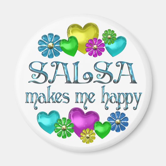 Aimant Le bonheur de la salsa (Devant)
