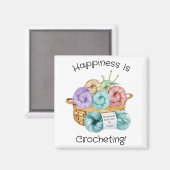 Aimant Le Bonheur Est Le Crochet Personnalisé (Recto/Verso)