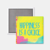 Aimant Le bonheur est un choix (Recto/Verso)