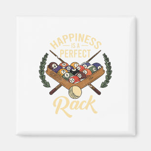 Aimant Le Bonheur Est Un Parfait Rack Billiard Jeu Lover