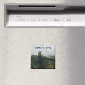 Aimant Le bonheur est une peinture Tricot d'une fille (In Situ (Lave-vaisselle))