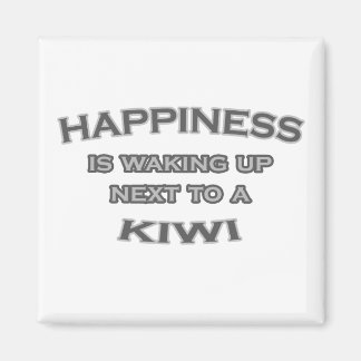 Aimant Le bonheur se réveille à côté d'un Kiwi