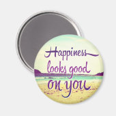 Aimant Le bonheur te va bien (Recto/Verso)