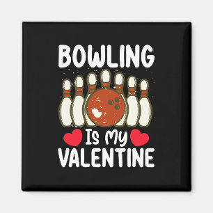 Aimant Le Bowling Est Mon Cœur Amour De La Saint Valentin
