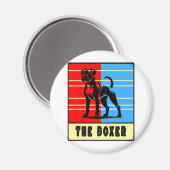 Aimant Le Boxer - Chien Fort (Recto/Verso)