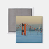 Aimant Le brouillard traverse la baie de San Francisco (Recto/Verso)