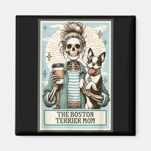 Aimant Le cadeau de squelette de maman Boston Terrier Sok
