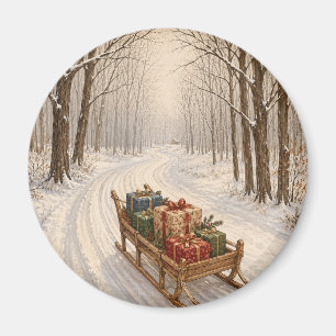 Aimant Le Cadeau du Bois d'Hiver