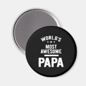 Aimant Le cadeau Papa Père le plus génial du monde (Recto/Verso)