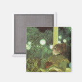 Aimant Le Café Concert d'Edgar Degas, Art Vintage (Recto/Verso)
